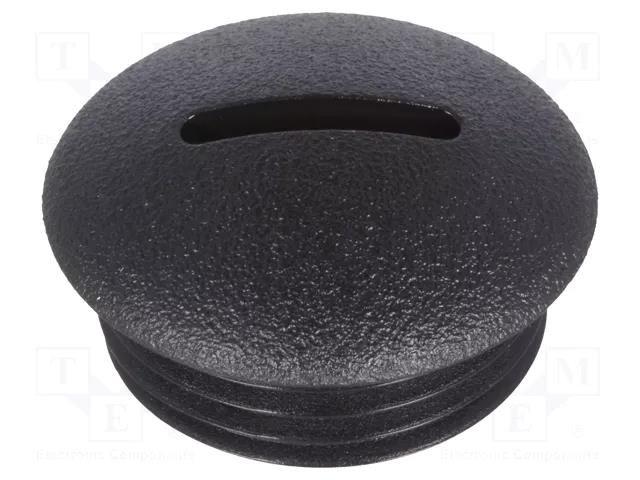 Stopper; M20; 1.5; polyamide; black; 7.5mm FIX&FASTEN FIX-SPMA-20B