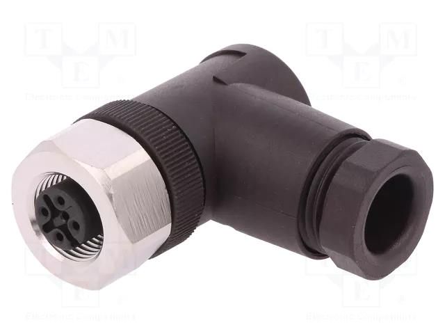 Connector: M12; plug; PIN: 5; female; angled 90°; IP67; for cable MURRELEKTRONIK 7004-13041-0000000