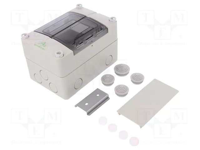 Enclosure: for modular components; IP55; grey; No.of mod: 3; AKe SPELSBERG AKE-03