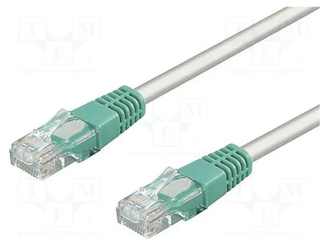 Patch cord; RJ45 plug,both sides; U/UTP; 5e; stranded; CCA; PVC Goobay U/UTP5-CCA-CR-020