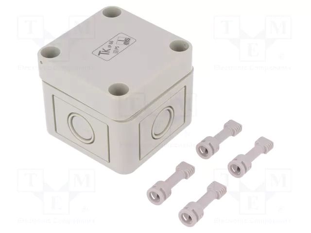 Enclosure: multipurpose; X: 65mm; Y: 65mm; Z: 57mm; TK PS; grey; IP66 SPELSBERG TK-PS-77-6-M