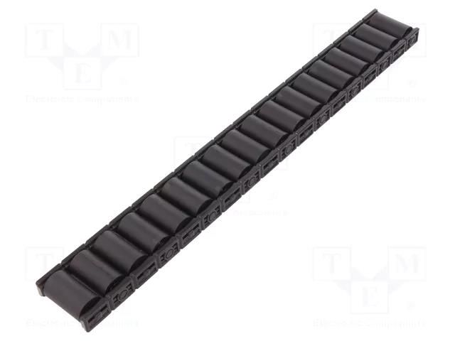 Roller track; technopolymer POM; ELEROLL transport system ELESA+GANTER RLT-U15-PA