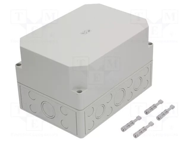 Enclosure: multipurpose; X: 180mm; Y: 254mm; Z: 165mm; TK PS; grey SPELSBERG TK-PS-2518-16-M