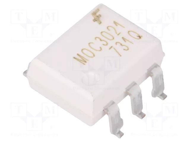 Optotriac; 5.3kV; triac; SMT6; Ch: 1; MOC302XM ONSEMI MOC3021SR2M