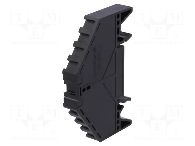 Marker holder; black; TS35 x 7.5 WEIDMÜLLER BZTPRV4SW35X7.5