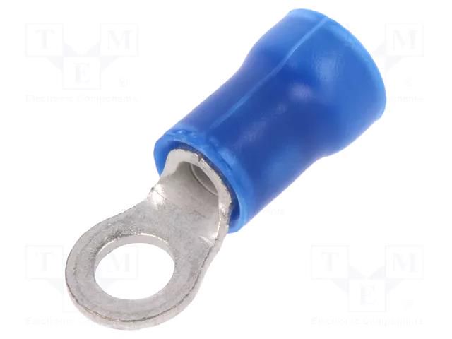 Tip: ring; M3,5; Ø: 3.68mm; 1.25÷2mm2; crimped; for cable; insulated TE Connectivity 34158