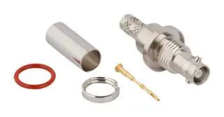 RF COAX CONN, HD BNC BLKHD JACK, 75 OHM 034-1046