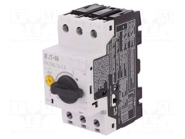 Motor breaker; 0.55kW; 220÷690VAC; for DIN rail mounting; IP20 EATON ELECTRIC PKZM0-1.6-EA