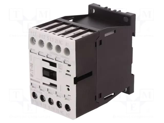 Contactor: 3-pole; NO x3; Auxiliary contacts: NC; 230VAC; 7A; DILM7 EATON ELECTRIC DILM7-01-230AC-E