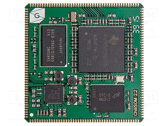 SOM; integrated compute module; Cortex A8; solder pads; 800MHz GRINN CHILISOM-AM3352-8