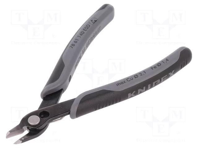 Pliers; side,cutting,precision; ESD; 140mm; Super Knips XL ESD KNIPEX KNP.7861140ESD