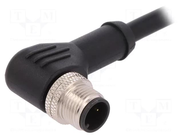 Connector: M12; plug; PIN: 3; male; A code-DeviceNet / CANopen BULGIN PXPPVC12RAM03AC010