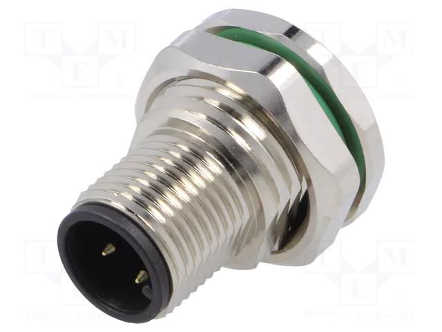 Connector: M12; socket; PIN: 3; male; A code-DeviceNet / CANopen BULGIN MBNI12RPM03APCM16