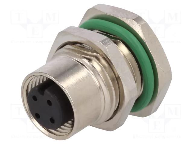 Connector: M12; socket; PIN: 4; female; A code-DeviceNet / CANopen BULGIN MBNI12RPF04APCPG9