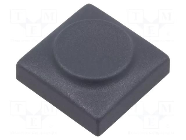 Button; rectangular; grey; polyamide; 18.3x18.3mm Marquardt 825.000.021