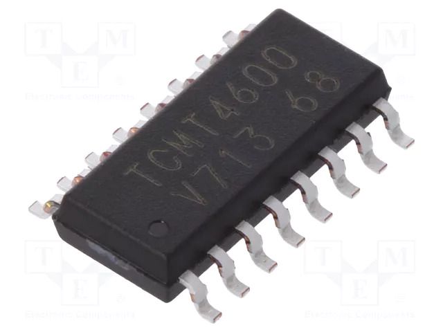 Optocoupler; SMD; Ch: 4; OUT: transistor; Uinsul: 3.75kV; Uce: 70V VISHAY TCMT4600