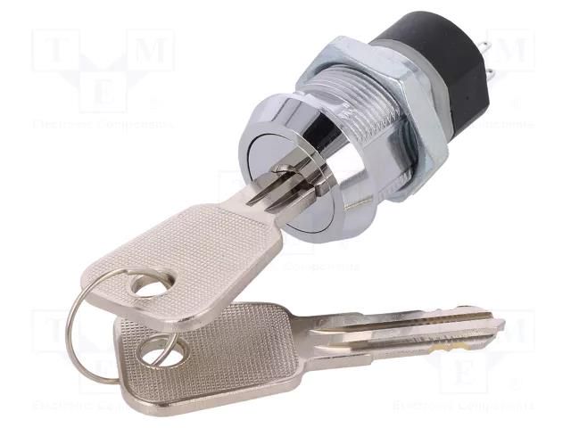 Switch: key switch; Stabl.pos: 2; Switch.method: OFF-ON; Key: flat NINIGI KS-44