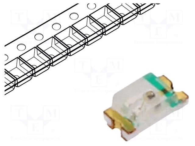 LED; yellow green; SMD; 0603; 20÷40mcd; 1.6x0.8x0.6mm; 130°; 20mA LUCKYLIGHT LL-S192UGC-1B