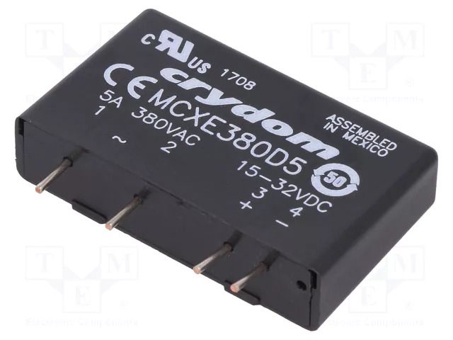 Relay: solid state; Ucntrl: 15÷32VAC; 5A; 48÷530VAC; MCX; 1-phase SENSATA / CRYDOM MCXE380D5