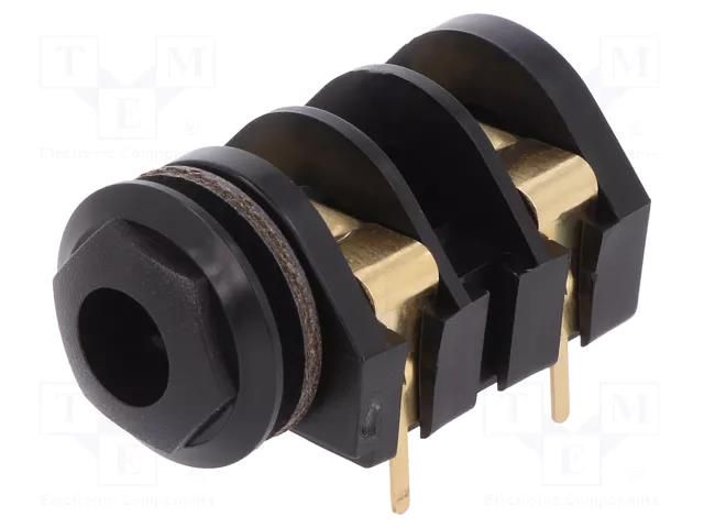 Connector: Jack 6,3mm; socket; female; mono,with double switch CLIFF CL13106G