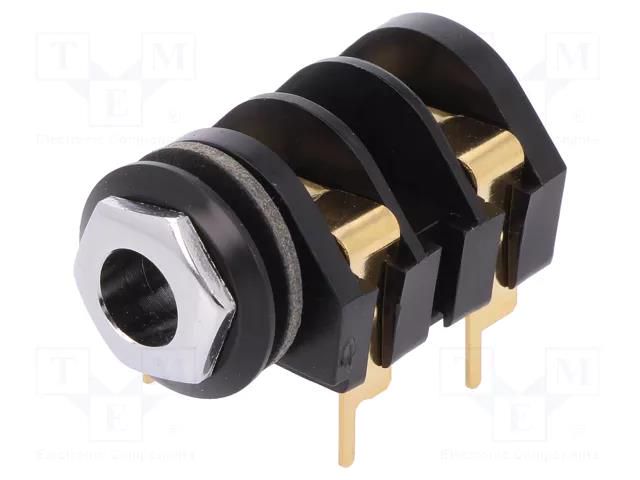 Connector: Jack 6,3mm; socket; female; mono,with double switch CLIFF CL1308G