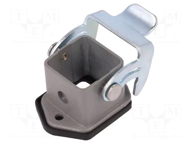 Enclosure for connectors: HDC; straight; size D3A; with latch DEGSON ELECTRONICS D3A-BK-1L