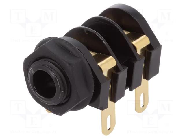 Connector: Jack 6,3mm; socket; female; mono,with double switch CLIFF CL11607