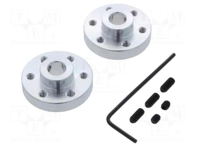 Bracket wheel; Kit: adapter,allen wrench,mounting screws; 2pcs. POLOLU POLOLU-1993