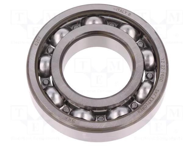 Bearing: single row deep groove ball; Øint: 35mm; Øout: 72mm SKF SKF6207