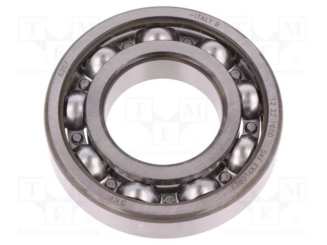Bearing: single row deep groove ball; Øint: 35mm; Øout: 72mm SKF SKF6207