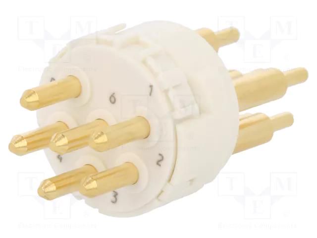 Connector: M23; contact insert; PIN: 6; male; THT; 300V; 20A HARTING 09151062603