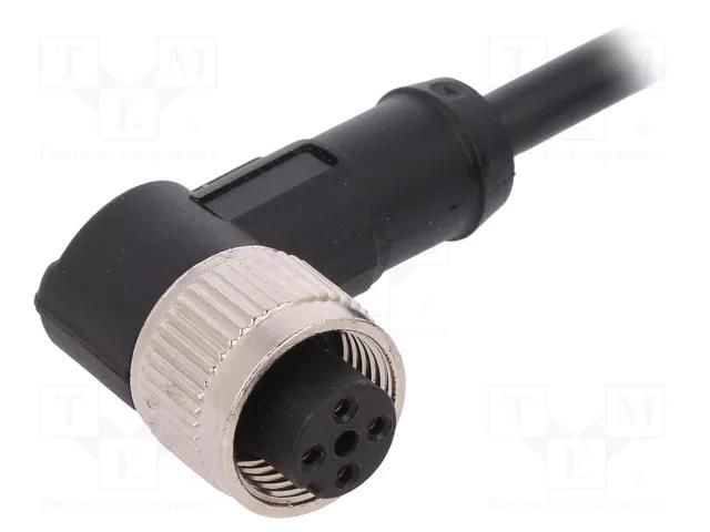 Cable: for sensors/automation; M12; PIN: 4; angled; 5m; plug; 250VAC LAPP 22260678