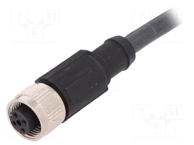Cable: for sensors/automation; M12; PIN: 4; straight; 5m; plug; 4A LAPP 22260457