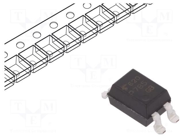Optocoupler; SMD; Ch: 1; OUT: transistor; Uinsul: 5kV; Uce: 80V TOSHIBA TLP785-GB-TP6.F-C