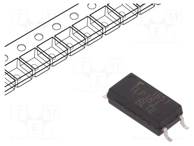 Optocoupler; SMD; Ch: 1; OUT: transistor; Uinsul: 5kV; Uce: 80V; SO6L TOSHIBA TLP383-BL-TPL.E-T