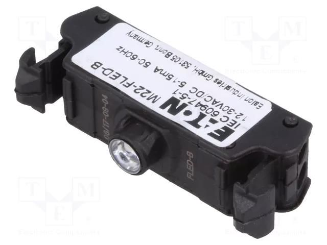 Illuminating unit; 22mm; RMQ-Titan; -25÷70°C; Illumin: LED; front EATON ELECTRIC M22-FLED-B