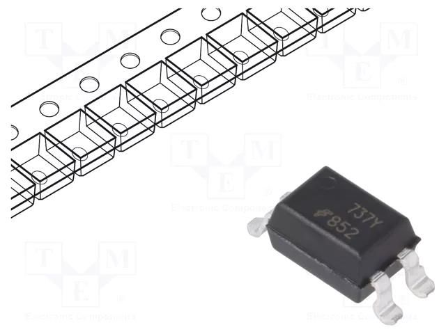 Optocoupler; SMD; Ch: 1; OUT: Darlington; 5kV; Gull wing 4 ONSEMI FOD852SD