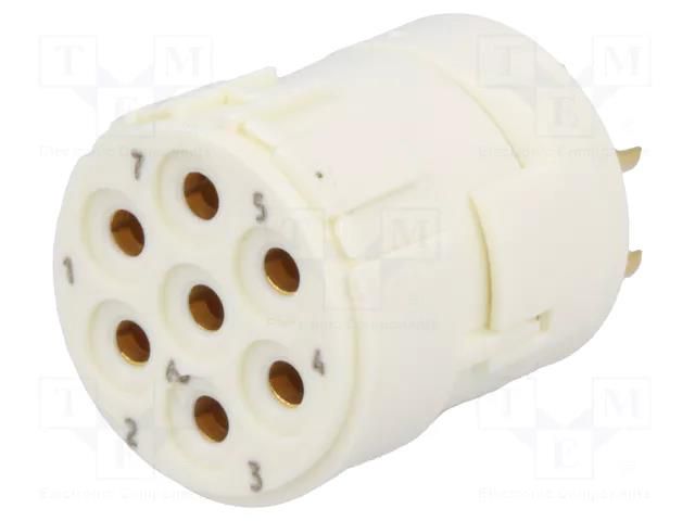 Connector: M23; contact insert; PIN: 7; female; soldering; 20A; 300V HARTING 09151072702