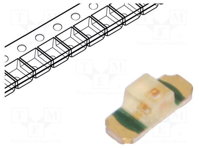 LED; yellow green; SMD; 1305; 5.6÷16mcd; 2.2VDC; 3.4x1.25x1.1mm ROHM SEMICONDUCTOR SML-810MTT86