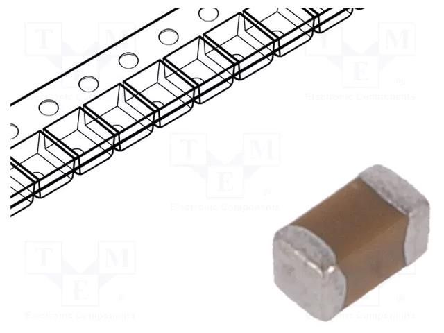 Capacitor: ceramic; MLCC; 560pF; 50V; C0G (NP0); ±5%; SMD; 0402 KEMET C0402C561J5GAC