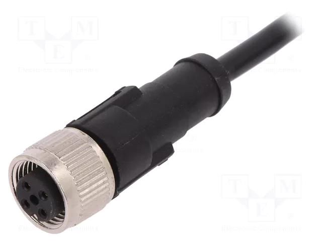 Cable: for sensors/automation; M12; PIN: 4; straight; 10m; plug LAPP 22260685