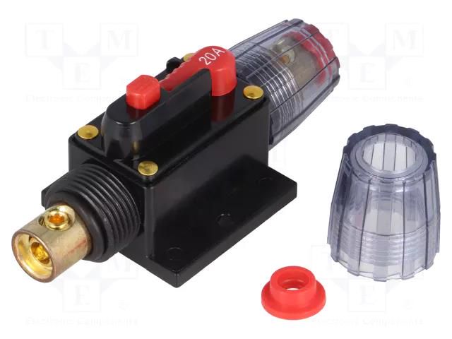 Fuse: automatic; 20A; time-lag; automotive; 4.2x10x4.2mm; 12÷24VDC 4CARMEDIA SBA.02-020A