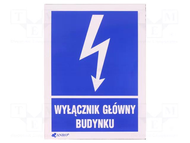 Safety sign; informative; self-adhesive folie; W: 74mm; H: 105mm ANRO 2EIA74/105FS