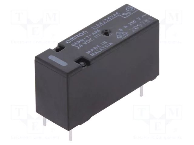 Relay: electromagnetic; SPDT; Ucoil: 24VDC; Icontacts max: 8A; G6RN OMRON Electronic Components G6RN-1-AP4-24
