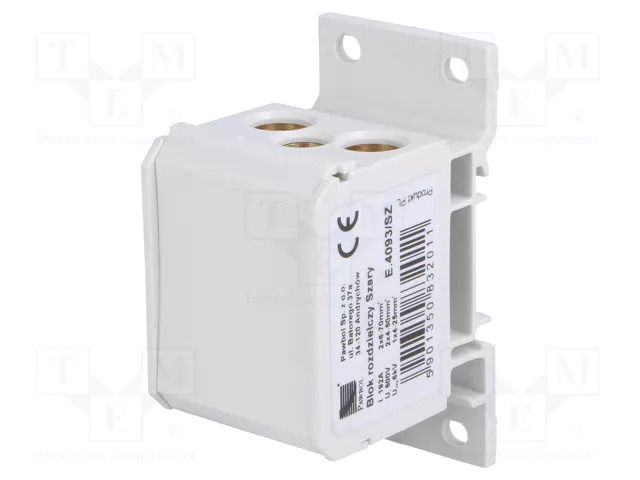 Splice terminal: distribution block; 160A; 600V; screw terminal PAWBOL PE.4093/SZ