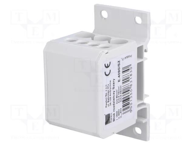 Splice terminal: distribution block; 160A; 600V; screw terminal PAWBOL PE.4090/SZ