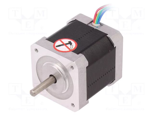Motor: DC; stepper; 12VDC; step 1,8°; 0.35Nm; 0.4A; 42x42x47mm WObit 42BYGH802U