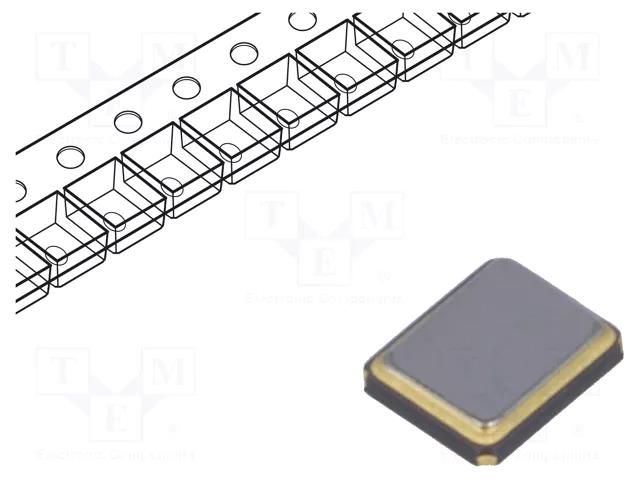 Resonator: quartz; 32.768MHz; ±10ppm; 9pF; SMD; 3.2x2.5x0.7mm SR PASSIVES 3225-32.768M-SR