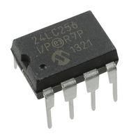 SERIAL EEPROM, 256KBIT, 400KHZ, DIP-8 24LC256-I/P