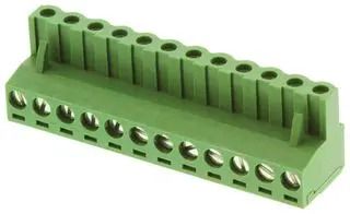 TERMINAL BLOCK PLUGGABLE, 12 POSITION, 24-12AWG, 5.08MM MCTC-10D12